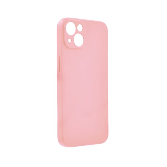 Capa de Silicone com Moldura de Câmera para Apple iPhone 14 Rosa